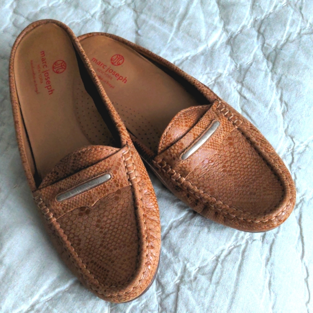 New Marc Joseph Sunset Leather Mule Tan